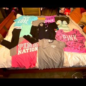 SOLD!! PINK VICTORIA'S SECRET BUNDLE 13 pieces